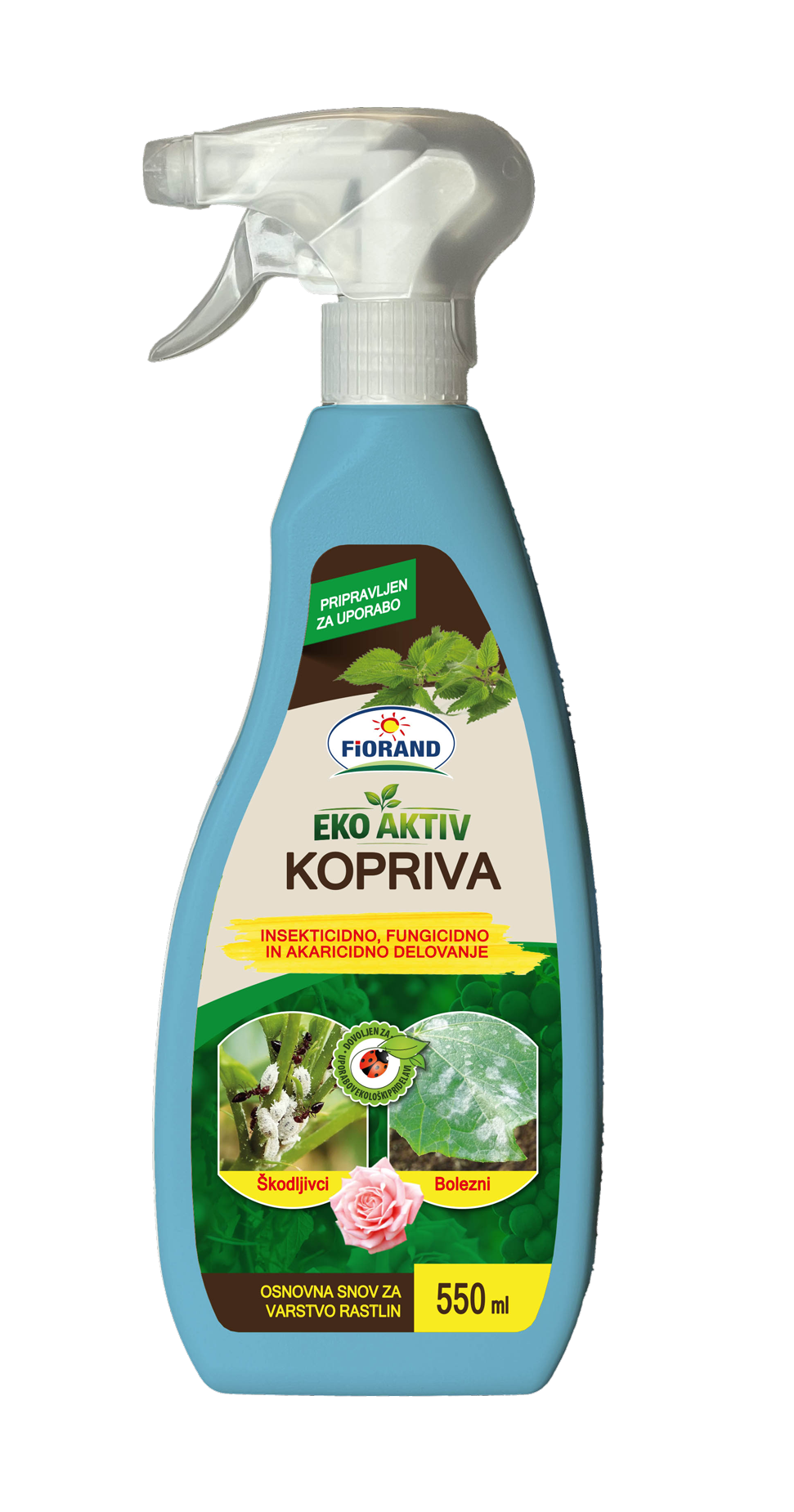 Pripravak od koprive Eko Aktiv Fiorand za zaštitu bilja, 550 ml